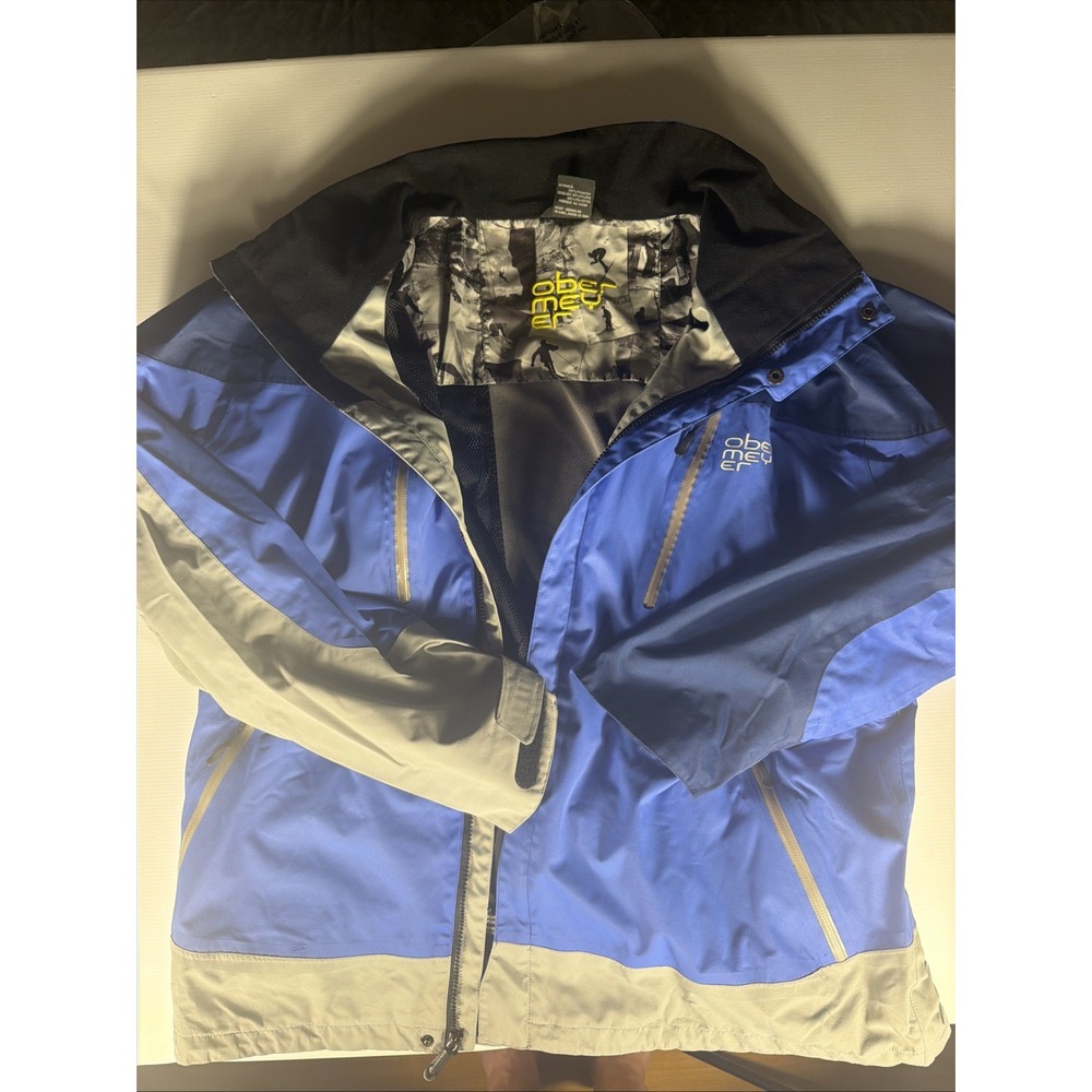 Obermeyer Men's Ski Jacket Blue Gray Insulated Snowboard Winter Coat XL